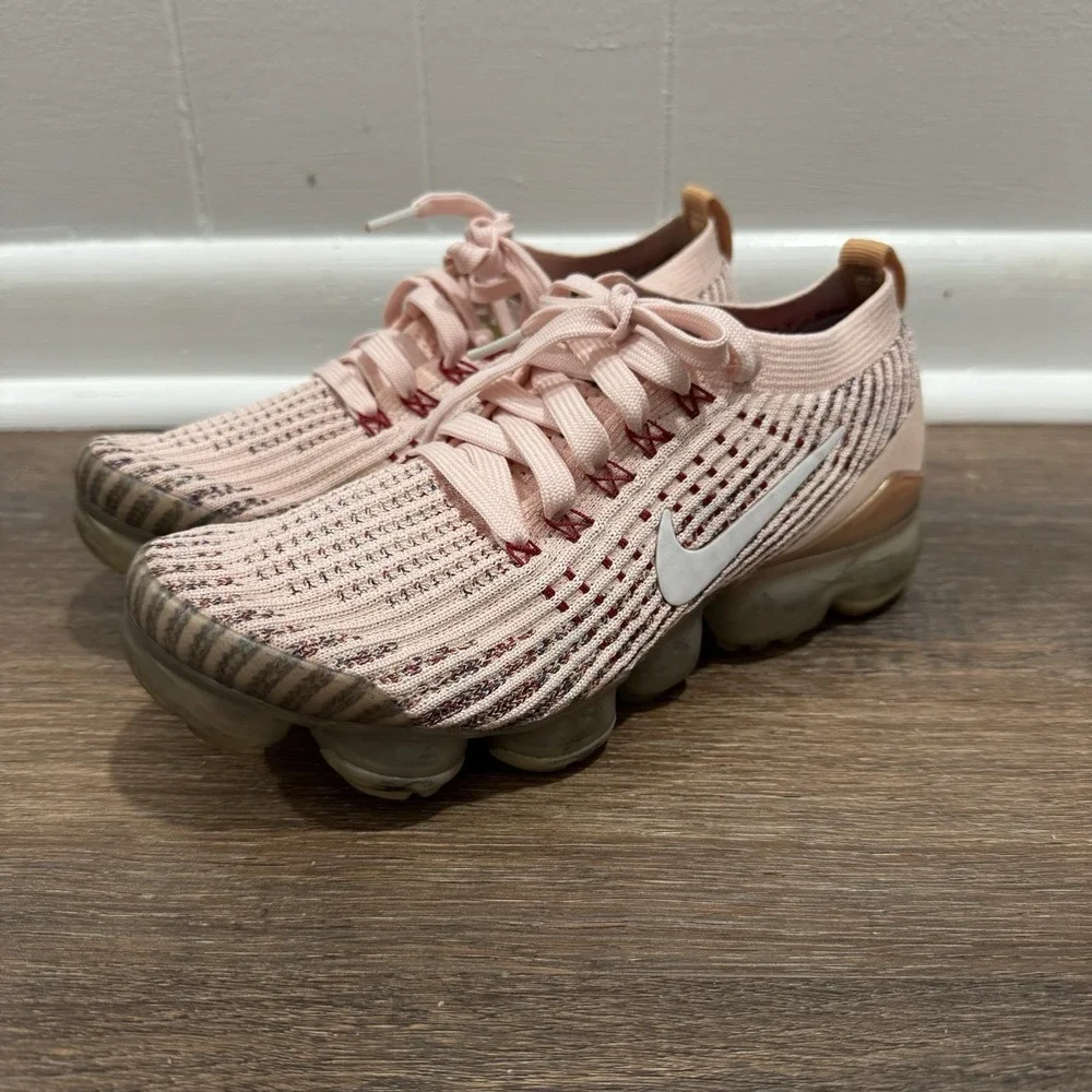 Nike Air Vapormax Flyknit 3.0 Sunset Tint Pink Women's Sz 7 READ AJ6910-602